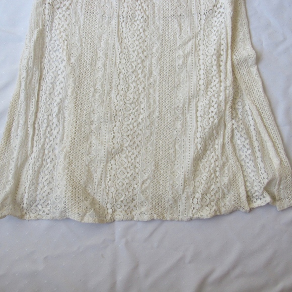 Cream Lace Crochet Maxi Dress - Picture 2 of 7